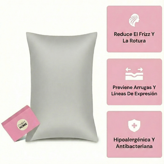 Pack x2 Fundas de Satén Antifrizz + Scrunchie de Regalo